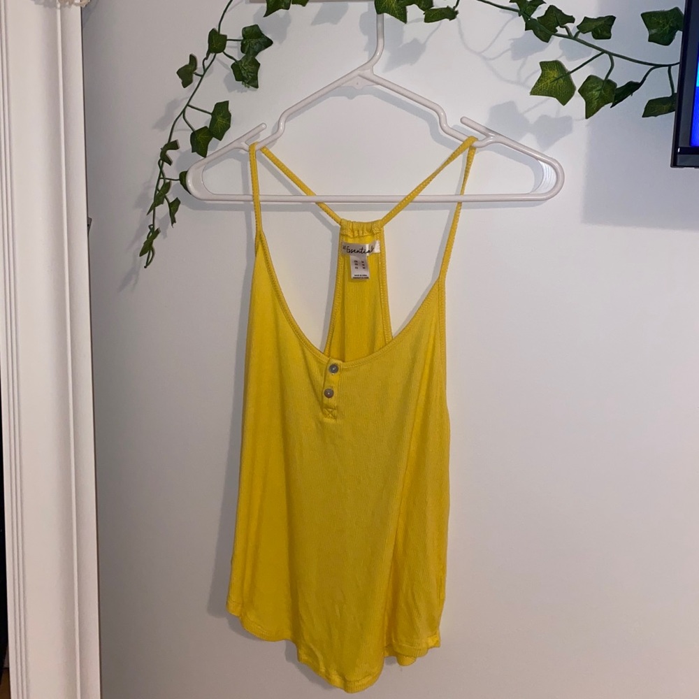 Yellow tank top NWOT